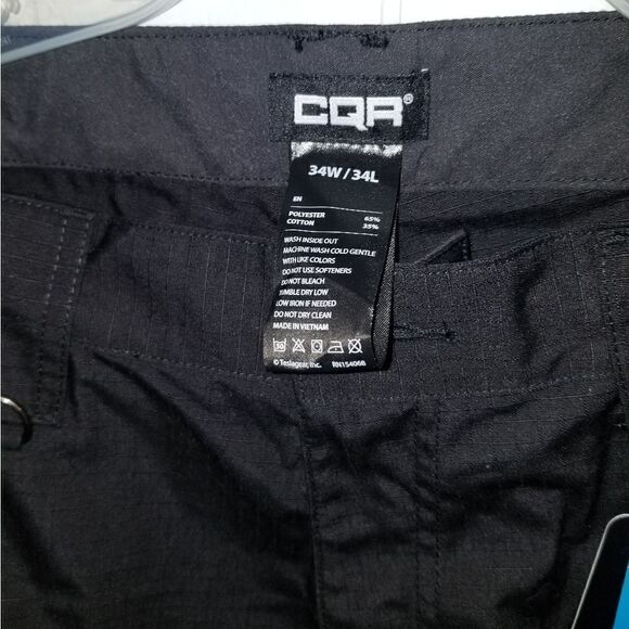 NWT CQR duratex black tactical pants 34XW/34L NEW WITH TAGS - Picture 5 of 9